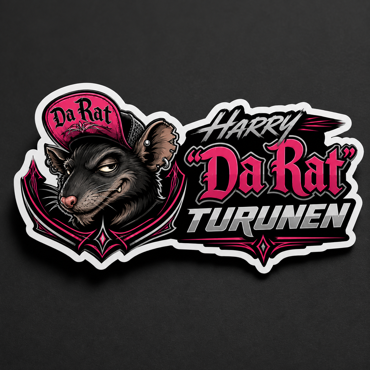 Harry Da Rat Turunen full-logo sticker